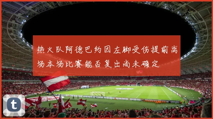 热火队阿德巴约因左脚受伤提前离场本场比赛能否复出尚未确定